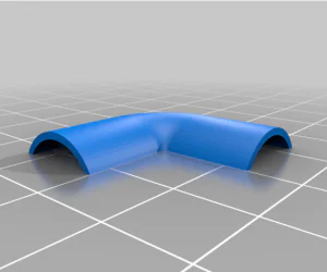 Corner For Led Strip 3 Pins 3D Models