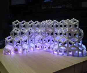 Twist Rhombic Dodecahedron Megastructure 3D Models