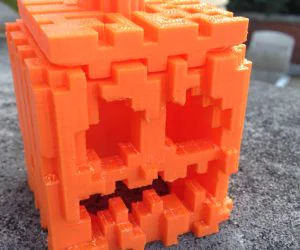 Minecraft Pumpkin And Jackolantern Improved 3D Models
