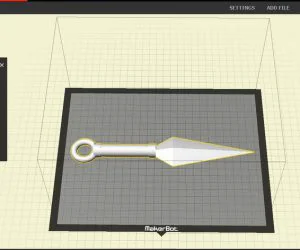 Kunai Knife From Anime Naruto For Cosplay 3D Models