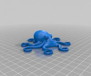 Flexible Octopus 3D Models