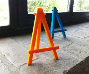 Mini Caballete Easel Prints In One Piece 3D Models
