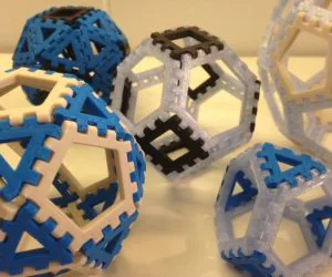 Polysnaps Tiles For Building Polyhedra 3D Models