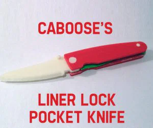 Liner Lock Pocket Knife 3D Models