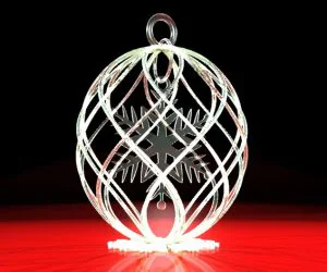 Snowflake In Christmas Decoration 3D Models