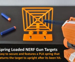 Spring Loaded Target For Nerf Gun Fun 3D Models