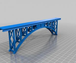 Model Railroad Truss Arch Bridge 3D Models