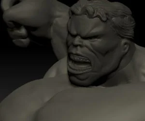 Hulk Statue 3D Models