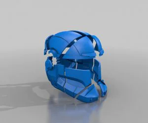 Sw Republic Commando Helmet Split Print Ready 3D Models