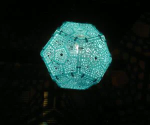 Dodecahedron Shadow Lamp Printable 3D Models