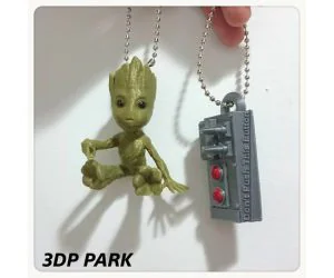 Baby Groot 52 Don’T Push This Button 3D Models