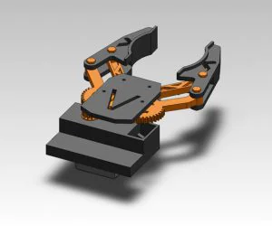 Vector Concept Robot Arm Claw Standard Servo 3D Models