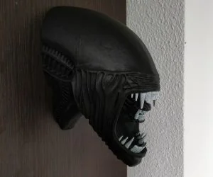 Alien Head Wall Hanger The Mouth Is Smaller 3D Models