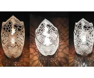 Leaf Lamp Voronoi 3D Models