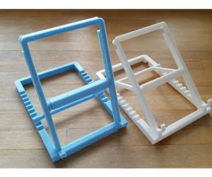Adjustableangle Tabletstand With Print In Place Hinges 3D Models