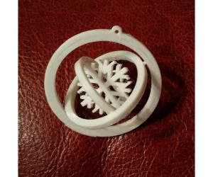 Snowflake Christmas Gyroscope 3D Models