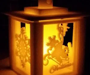 Holiday Lantern With Swappable Panels 3D Models