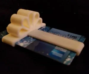Gift Card Ribbon Bow 3D Models