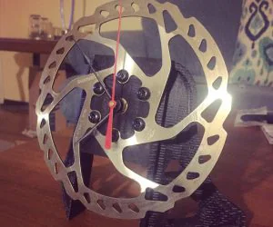 Mountain Bike Rotor Clock 3D Models