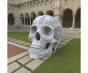 Viking Skull Ornament 3D Models
