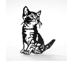 Lovely Cat Wall Decoration 3D Models
