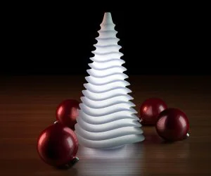 Generative Design. Wave Lamp For The Holidays Hq Version 3D Models