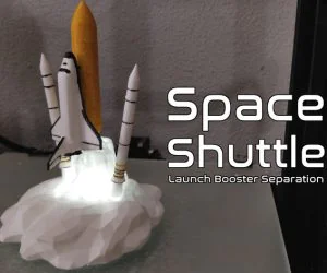 Space Shuttle Launch Booster Separation 3D Models