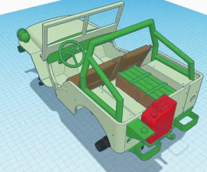 Full Collection Ossum Jeep Parts And Accessories 3D Models