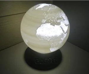Earth Globe Lamp 3D Models