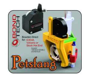 Petsfang Bowden Direct With Bondtech Bmg For Cr10S4 Ender3 And Tevo Tornado 3D Models
