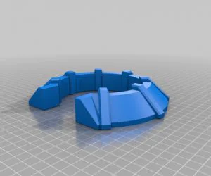 Warhammer 40K Defence Wall Ring 3D Models
