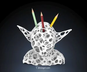 3Dvoronoi Yoda By Dizingof 3D Models