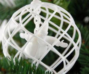 Santa In A Christmas Decoration 3D Models