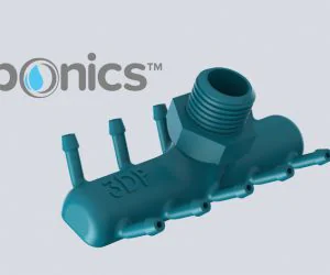 Pump Connector 3Dponics Drip Hydroponics 3D Models