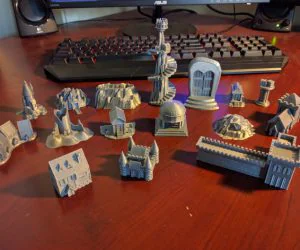 Talisman Board Game 3D Terrain Pieces 3D Models