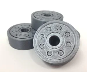 Caged Ball Bearing Print In Place 3D Models