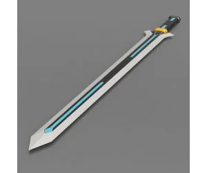 Ordinal Scale Kiritos Sword Sword Art Online 3D Models