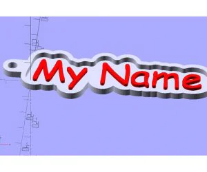 Customizable Key Chain With Your Personal Name 3D Models