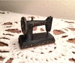 Singer Sewing Machine Keyring 3D Models