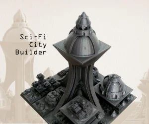 Sci Fi City Builder 3D Models
