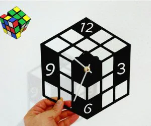 Reloj Cubo Rubik 3D Models