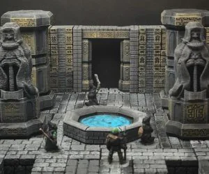 Scatterblocks Dwarven Statue Heroic Scale 3D Models