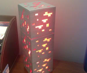 Minecraft Redstone Ore Lamp 3D Models