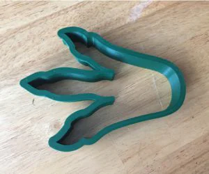 Trex Footprint Cookie Cutter 3D Models