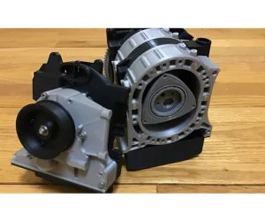 Wankel Rotary Engine Mazda Rx7 13B Working Model 3D Models