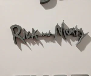 Rick And Morty Logo 3D Models