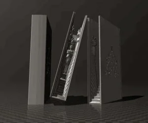 Bookshelf Insert Magic Book Ii 3D Models