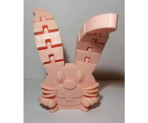 Floppy Bunny Articulated Ears Easter 3D Models