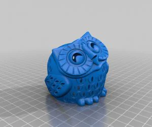 Owl Tealight 3D Models