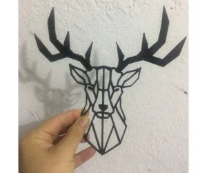 Deer Wall Art Decoration 3D Models